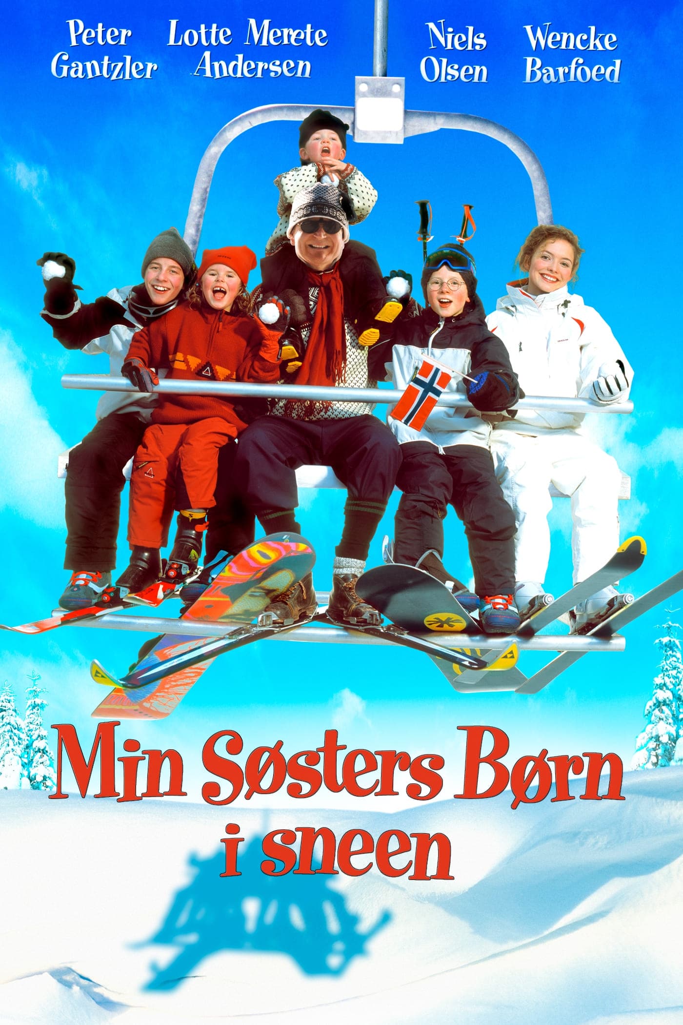 Sestřiny děti na sněhu